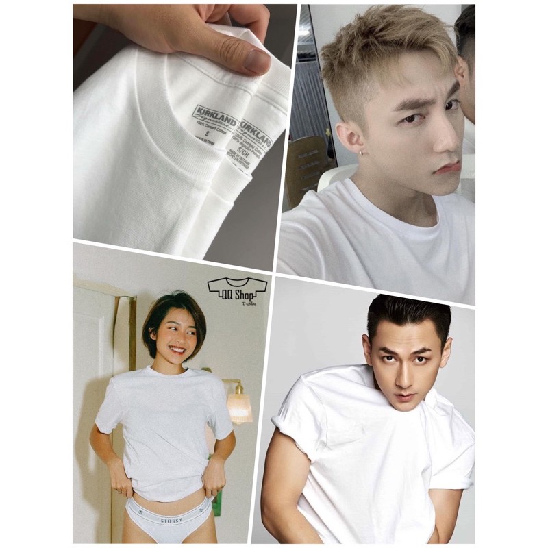 Áo trơn thun Gân Cotton Freesize [Cổ tròn, Tay ngắn] - Áo len tăm  - Màu: | BigBuy360 - bigbuy360.vn