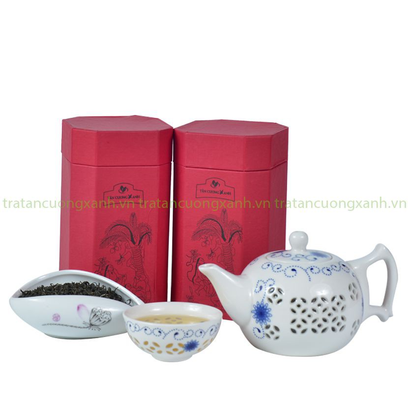 Hộp Chè Tân Cương Hứng Dừa 200gr TÂN CƯƠNG XANH