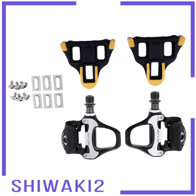 [SHIWAKI2]Road Bike Self-Locking  RD2 Pedals Clipless Racing Bicycle Pedal with Cleats