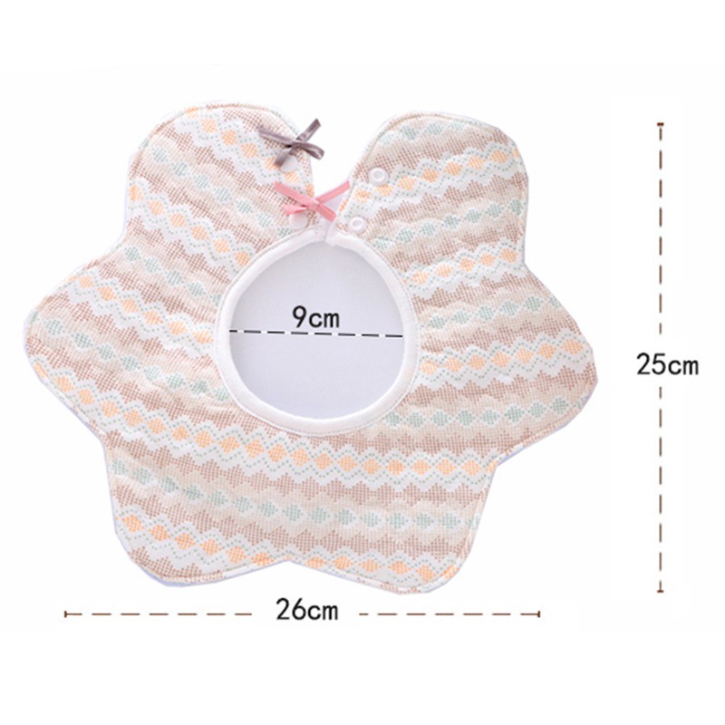 Yếm ăn chống nước xoay 360 độ in họa tiết dễ thương cho bé