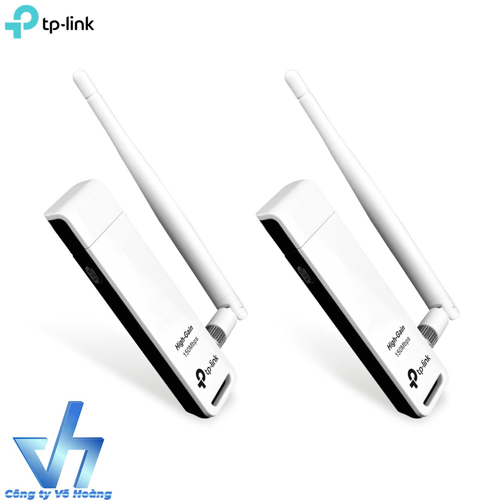 Bộ 2 USB thu sóng Wifi TP-LINK 722N (Trắng)