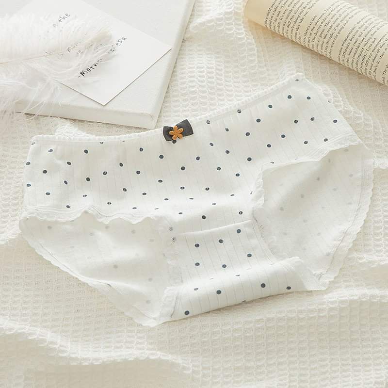 Quần Lót Nữ Cotton Xanh Dễ Thương Kháng Khuẩn Mềm Min Underwear - 71118