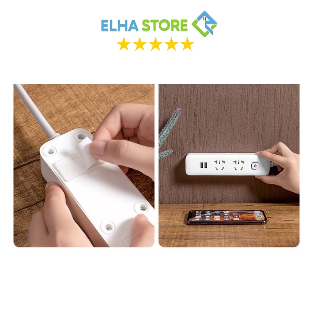 Ổ cắm điện thông minh, cao cấp, chống giật tích hợp ổ cắm USB - ELHA STORE