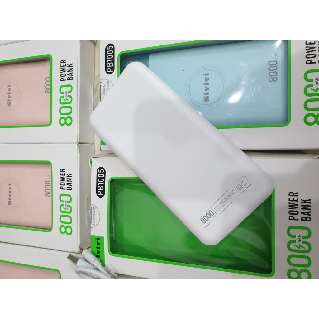 Pin Xạc Dự Phòng Chính Hãng SIVIVI dung lượng chuẩn 8000mah