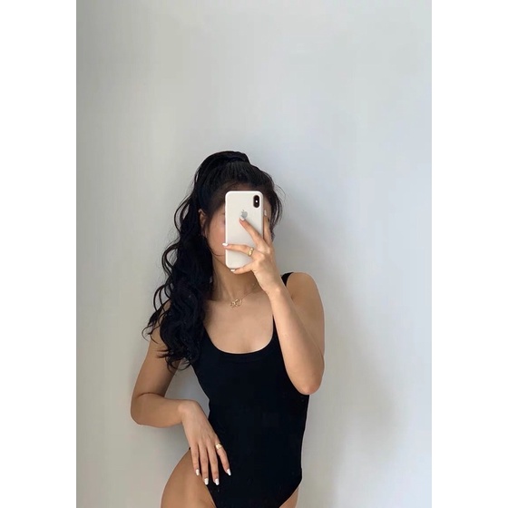 Bodysuit thun ba lỗ khoét lưng | BigBuy360 - bigbuy360.vn