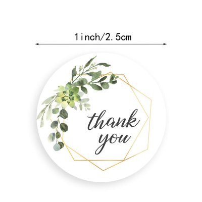 10-50 Tag cảm ơn, sticker thank you, tem cảm ơn nhiều mẫu đa dạng