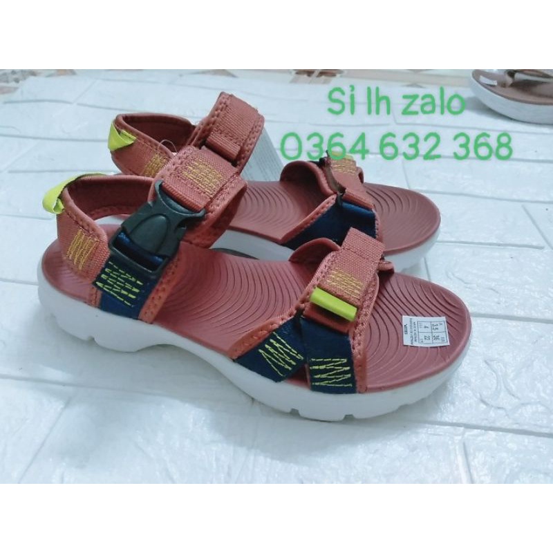 Sandal Vento Nữ đế nhẹ bền đẹp SD07015 đen/nâu