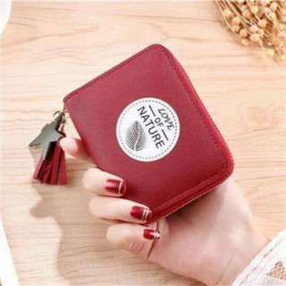 Ví nữ mini cầm tay, ví da nữ mini, bóp mini cầm tay, ví ngắn cầm tay Love of nature