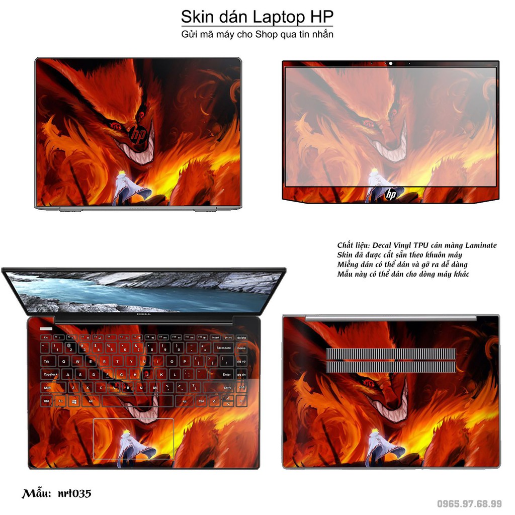 Skin dán Laptop HP in hình Naruto nhiều mẫu 2 (inbox mã máy cho Shop)