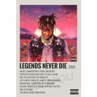 Áp Phích Che album legends never Dead - juice wrld