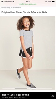 Quần short bé gái hiệu Old Navy