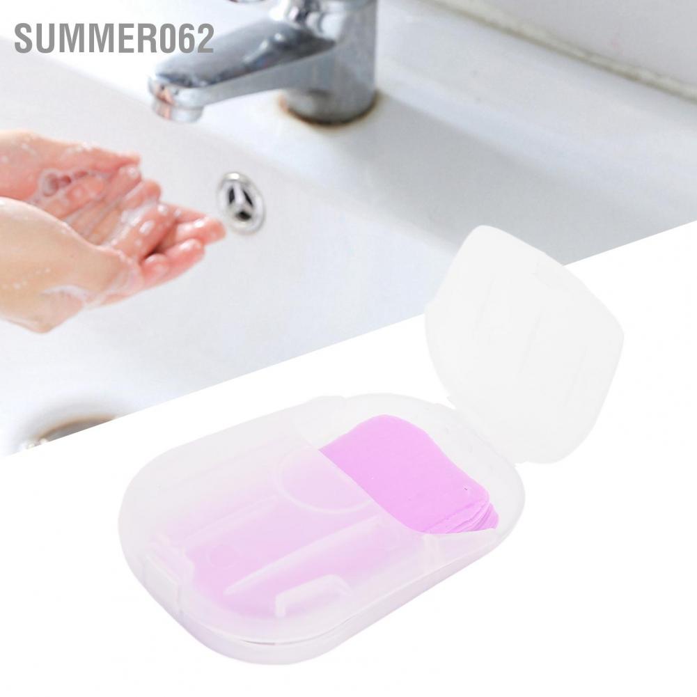 Summer062 Soap Slice Sheets Portable Disposable Travel Washing for Hiking Camping Business Trip
