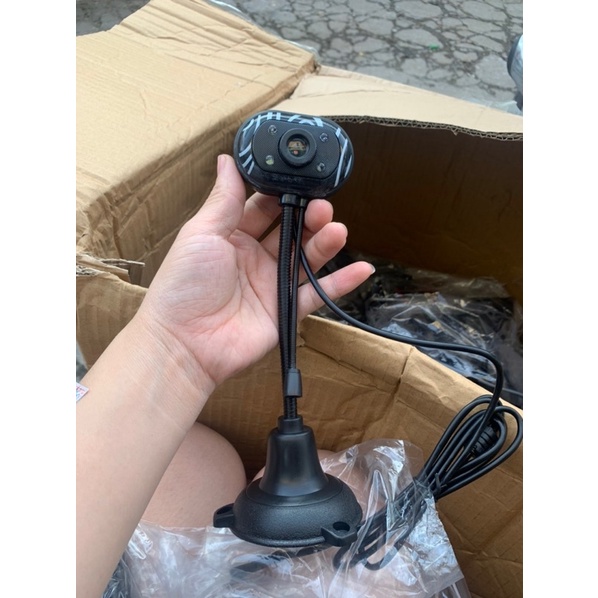 Webcam Chân Cao có mic dùng cho máy tính có tích hợp mic - Webcam kẹp màn hình 720p - Webcam kẹp màn hình 1080p