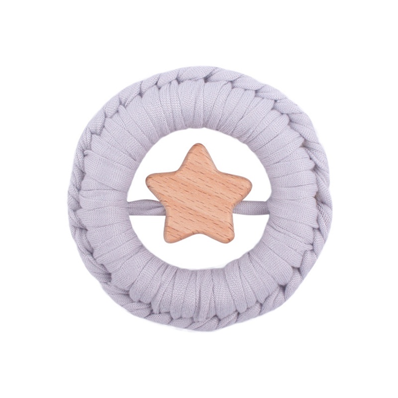 Haha Ti Giả Ngậm Mọc Răng Bằng Cotton Dệt Tay Cho Bé Sơ Sinh Khi Tắm