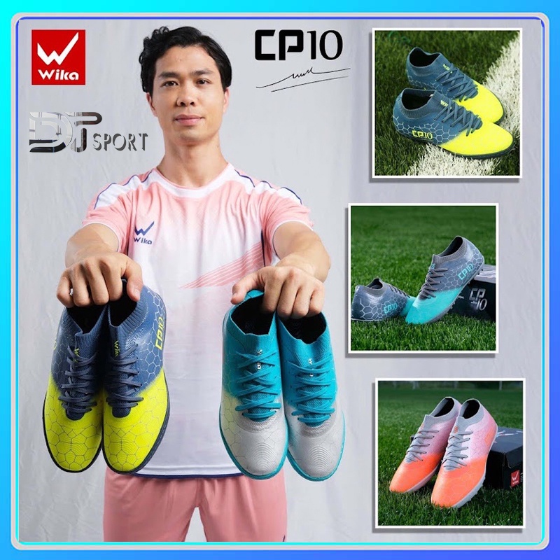 Giày Đá Bóng Wika CP10 TF - Giày bóng đá đinh TF sân cỏ nhân tạo Khâu Full Đế FullBox Chính Hãng