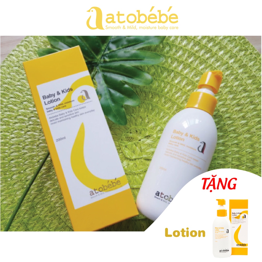 Kem dưỡng da/Lotion dưỡng ẩm cho bé Atobébé chính hãng Hàn Quốc 200ml