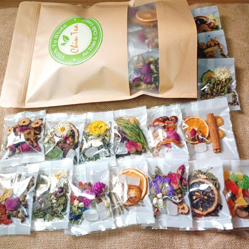 [Mã 267FMCGSALE giảm 8% đơn 500K] 💥 TẶNG BÌNH THỦY TINH - SÉT 32 VỊ TRÀ THẢO MỘC GÓI NHỎ | BigBuy360 - bigbuy360.vn