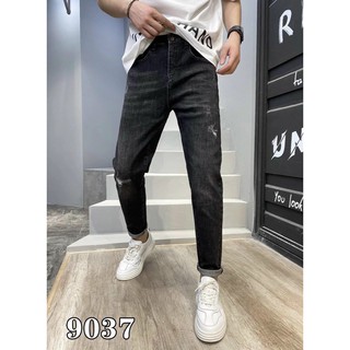 Quần jean nam rách nhẹ k9037