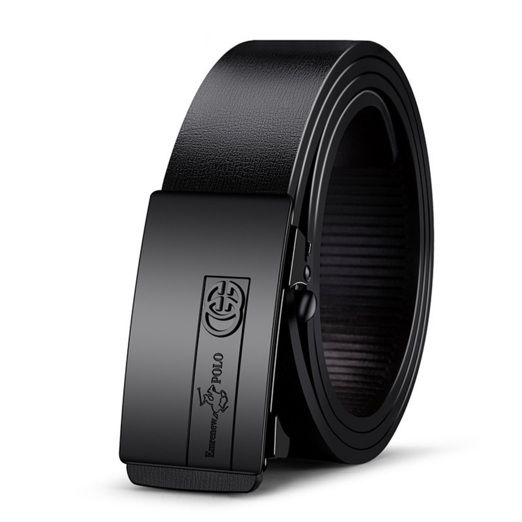 Thắt lưng nam cao cấp, dây nịt nam da bò EMRENEW POLO M4, full hộp