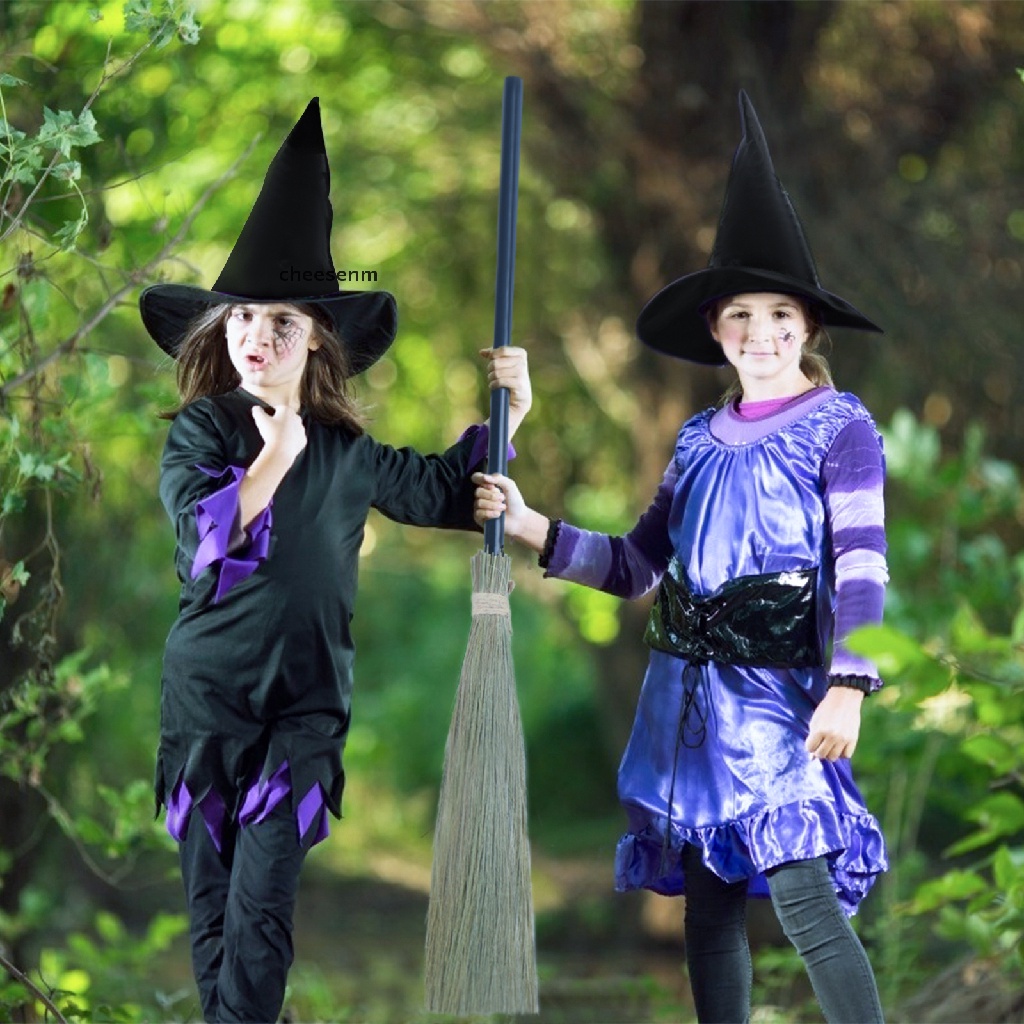 Chổi Phù Thủy Bằng Nhựa Dùng Hóa Trang Halloween