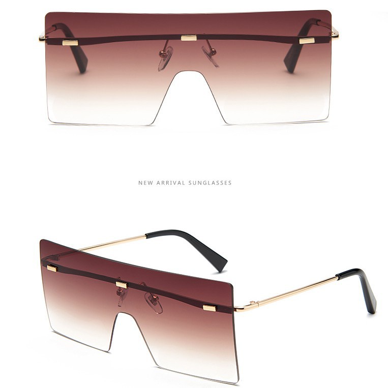 Kính Mát Không Gọng Vuông Màu Gradient Thời Trang Cho Nam Và Nữ | BigBuy360 - bigbuy360.vn