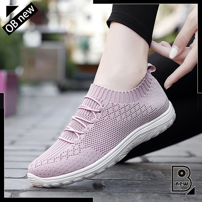 Giày Thể Thao Nữ Đế Bằng Thoáng Khí Size 35-43