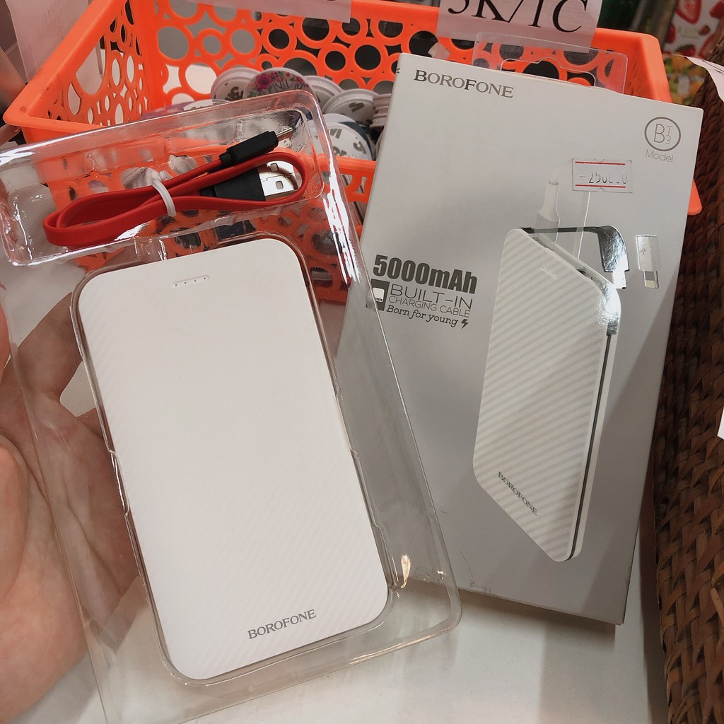 [Freeship đơn từ 50k] BOROFONE Sạc dự phòng BT3 dung lượng 5000mah