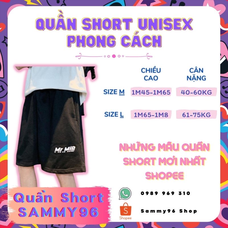 Quần short vải nữ thun cotton da cá unisex thể thao cao cấp ống rộng bigsize mặc nhà ngủ thời trang hàn quốc MẶT CƯỜI | BigBuy360 - bigbuy360.vn