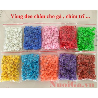 Vòng Đeo chân cho gà COMBO 100 vòng