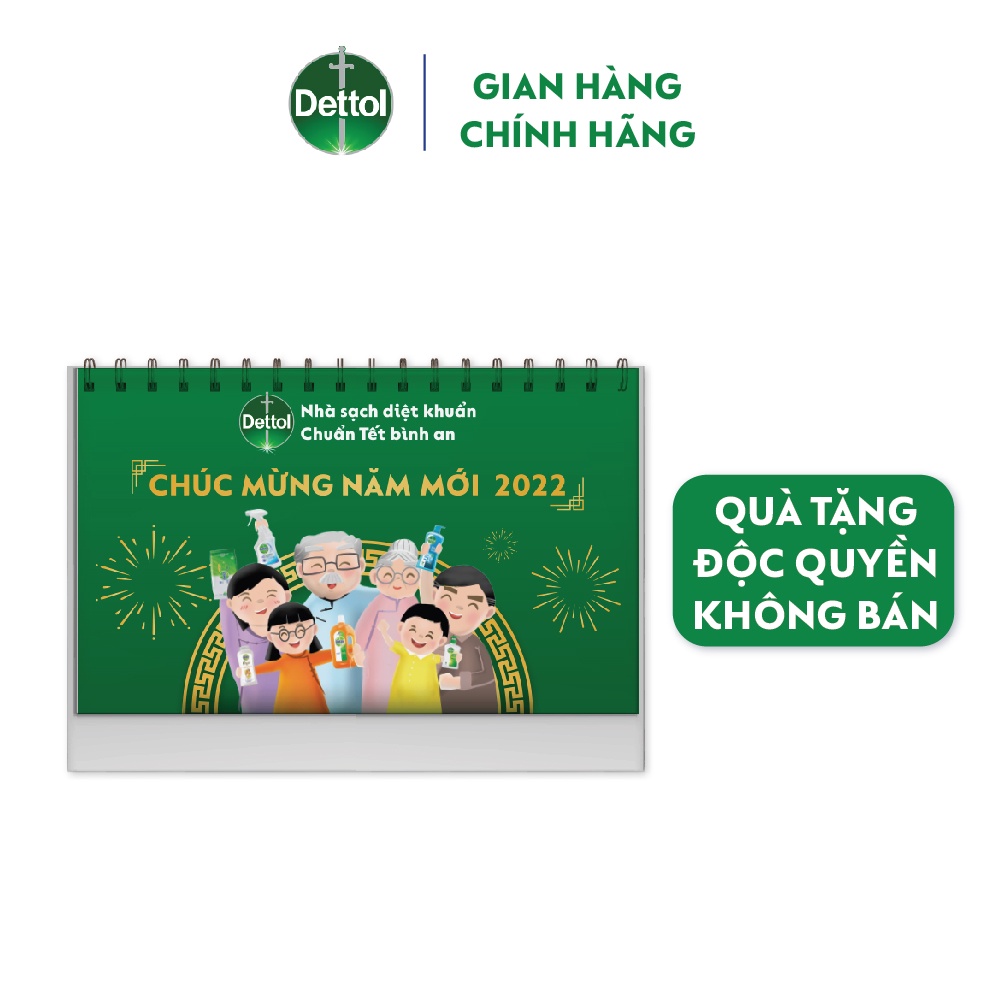 [Quà tặng độc quyền Dettol] Lịch để bàn 2022