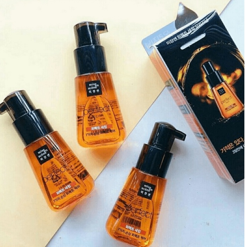 Dưỡng tóc Mise En Scene Perfect 80ml Golden Morocco 80ml giàu vitamin E,dưỡng chất phục hồi tóc sơ, khô, Ép, Uốn, Nhuộm