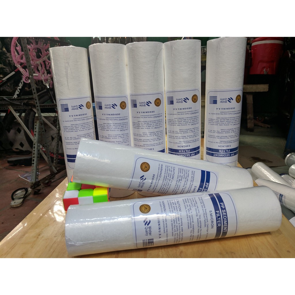 (ẢNH THẬT) COMBO 5 Lõi lọc nước số 1 PPf 10 Inch chuẩn dùng cho máy ro và bộ lọc thô | BigBuy360 - bigbuy360.vn