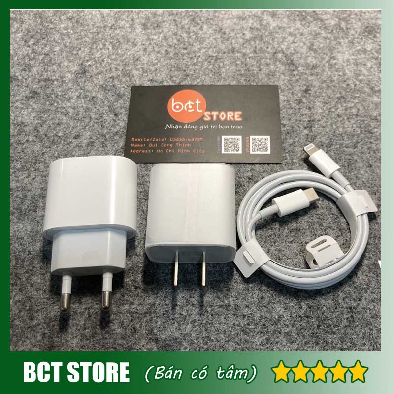 BỘ SẠC NHANH IPHONE 18W CHÍNH HÃNG FOXCOM | CÁP USB TYPE-C TO LIGHTNING | Cáp Sạc Ligtning