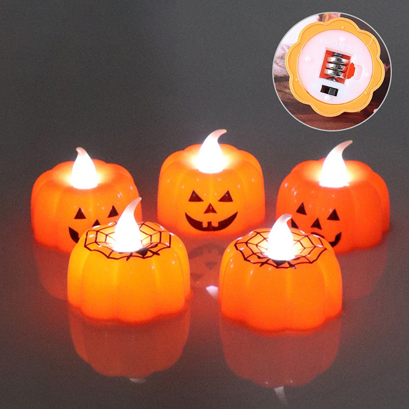 Đèn LED nến bí ngô Halloween