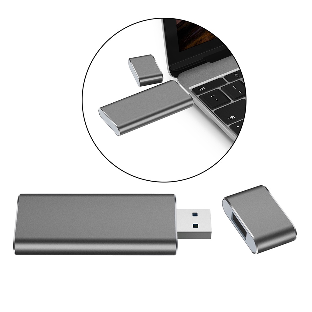 Đầu Đọc Thẻ Nhớ Ssd M.2 Ngff Sang Usb 3.0 6gbps Kèm Chìa Khóa B / M | BigBuy360 - bigbuy360.vn