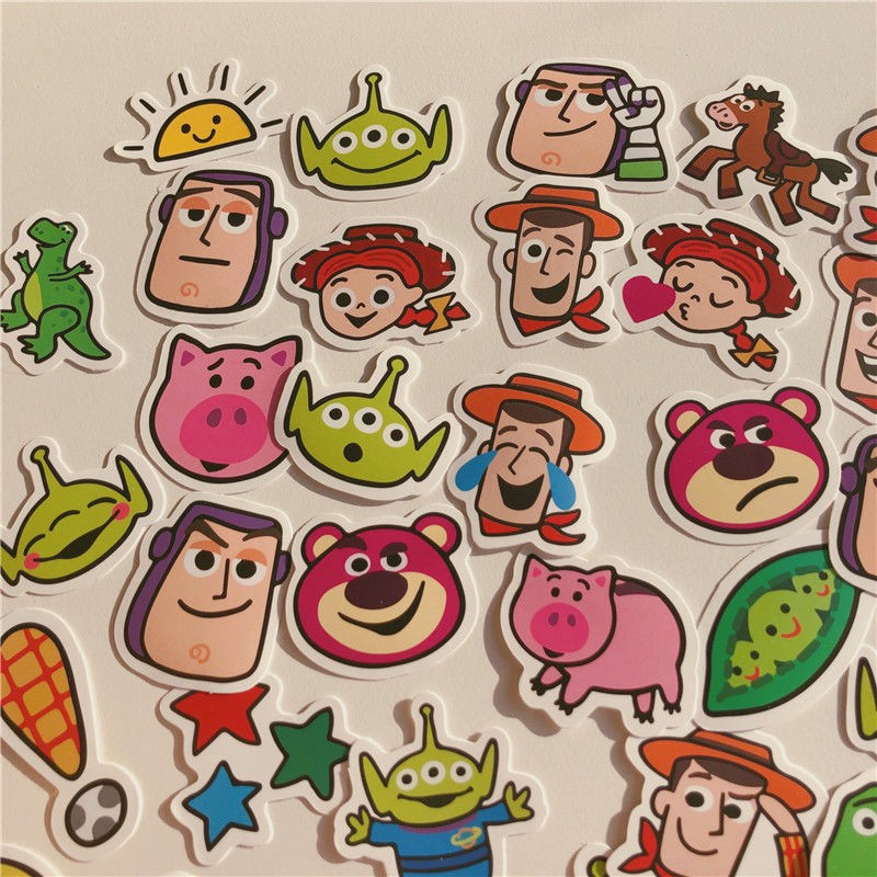 Sticker Dán Trang Trí Nhật Ký Họa Tiết Hoạt Hình Toy Story Kiểu Hàn Quốc Dễ Thương