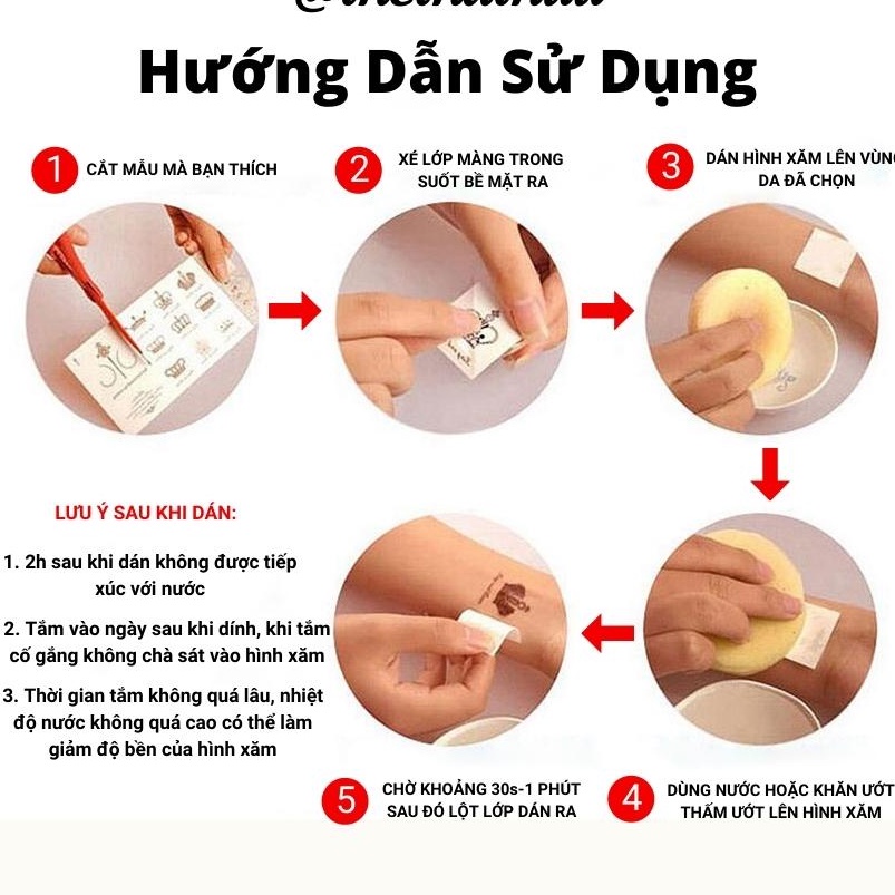 Hình Xăm Dán Mini Không Thấm Nước Hottrend 2022