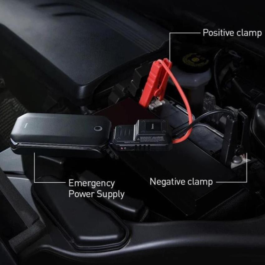 Tontai Floop Bộ Kích Nổ Ô Tô Đa Năng Baseus Super Energy Car Jump Starter Kiêm Pin Dự Phòng CRJS01 - 8000mAh MHB18