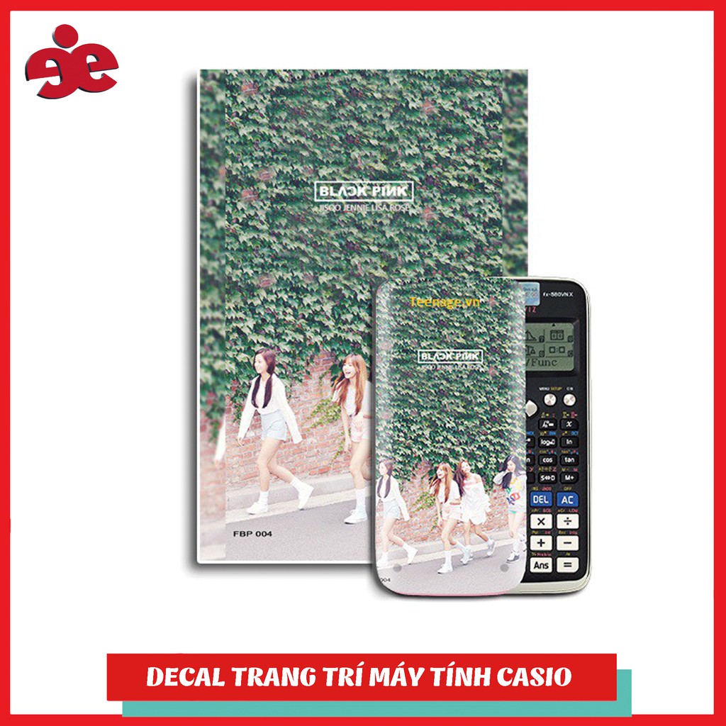 Decal trang trí máy tính Casio/Vinacal Fans BlackPink 004