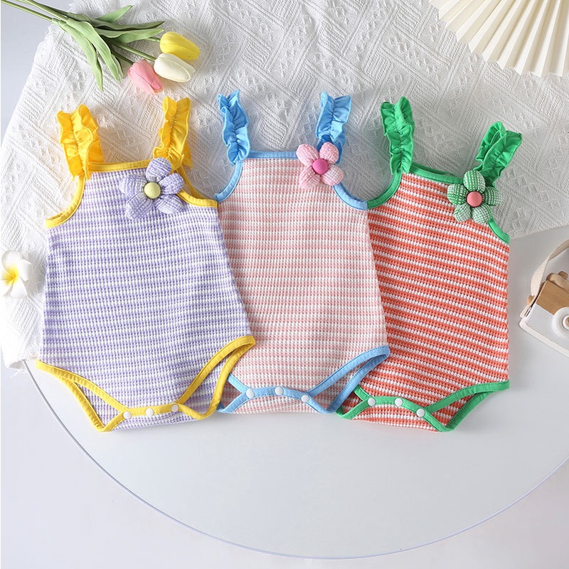 Bộ Áo Liền Quần Hai Dây Mùa Hè 2289 Cho Bé Gái