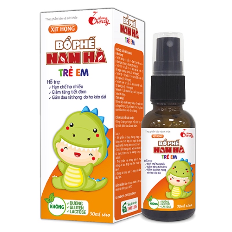 Xịt họng bổ phế Nam Hà Trẻ Em và Người Lớn