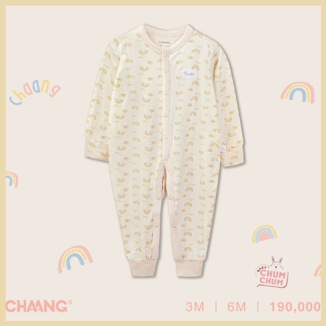 Body Cotton Dài Cho Bé Cúc Giữa Summer Be Chaang 0 - 6M Babychumchum