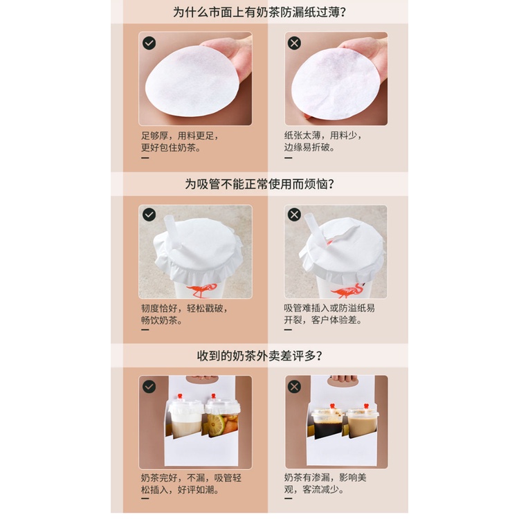 Cuộn Giấy Niêm Phong Miệng Cốc Uống Trà Sữa/Cà Phê Chống Rò Rỉ Dùng Một Lần