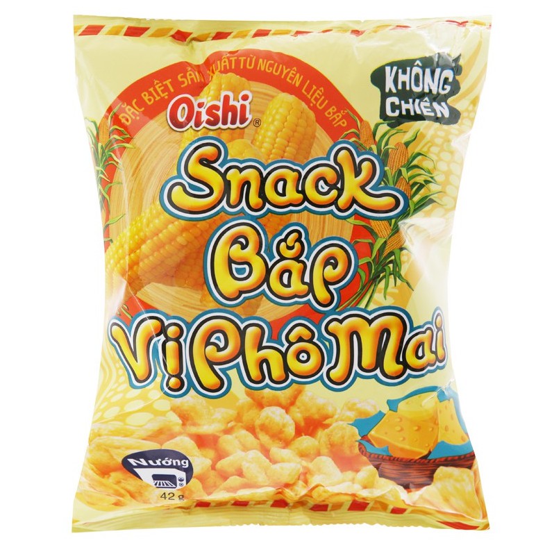 Snack Oishi các loại (cua vị sốt chua ngọt, tôm cay, indo mực, phomat miếng) gói 40g / 80g