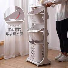 Kệ 3 tầng có bánh xe đa năng bằng nhựa plastic cao cấp đựng đồ cho bé, đồ nhà tắm, đồ máy giặt