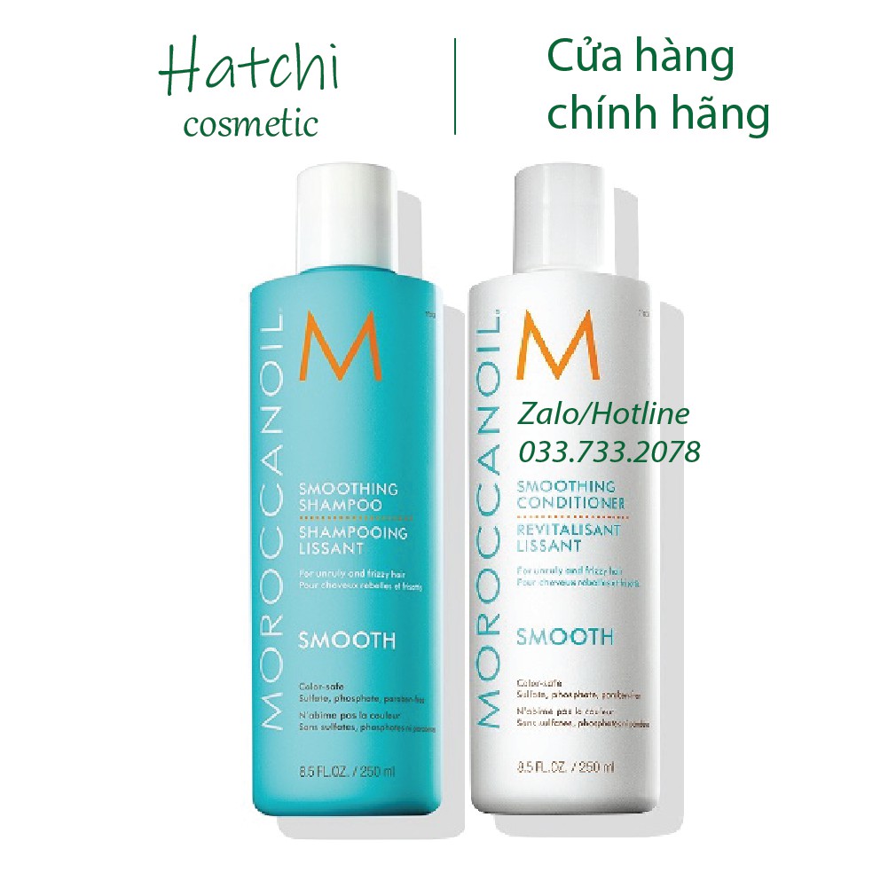 Bộ Dầu Gội Dầu Xả Suôn Mượt Moroccanoil Smooth 250ml