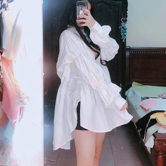 áo cách điệu lệch vạt