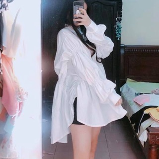 Áo cách điệu lệch vạt