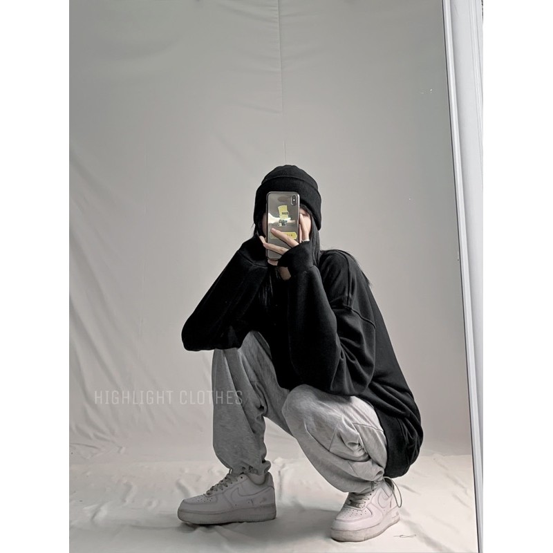QUẦN NỈ SUÔNG/ JOGGER BO QUẦN RÚT FORM RỘNG UNISEX NAM NỮ