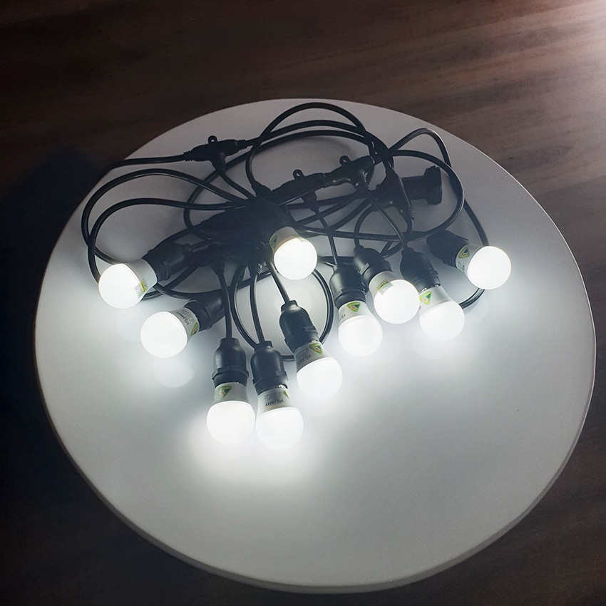 Bóng đèn tròn Led Bulb 3W VI-LIGHT đuôi E27 dùng trang trí cafe, nhà hàng, quán nhậu...